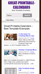 Mobile Screenshot of great-printable-calendars.com